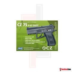 ASG CZ75 P07 DUTY SİYAH BLOWBACK AIRSOFT TABANCA