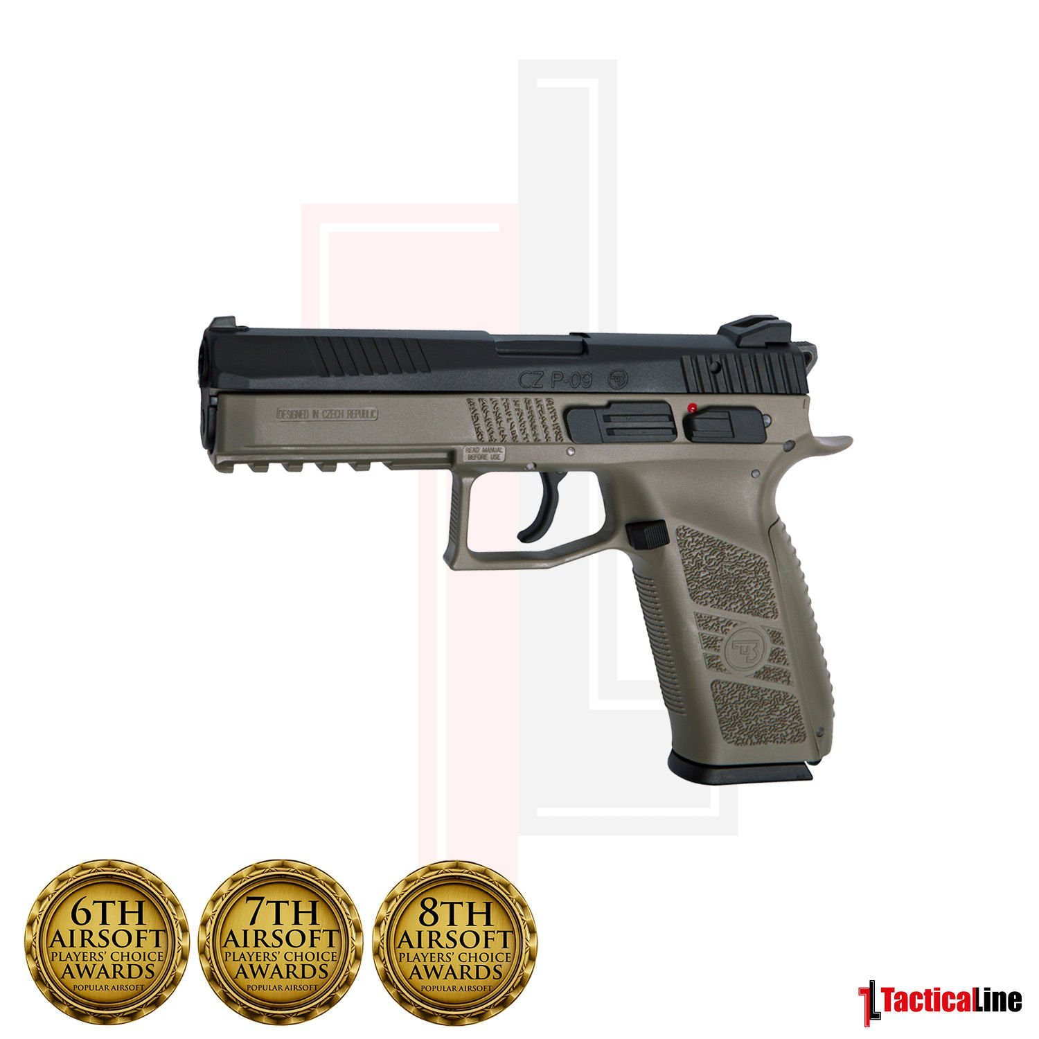 ASG CZ P09 SİYAH-ÇÖL BLOWBACK AIRSOFT TABANCA