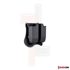 AMOMAX ŞARJÖR KILIFI GLOCK ÇİFTLİ SİYAH AM-MP-G3