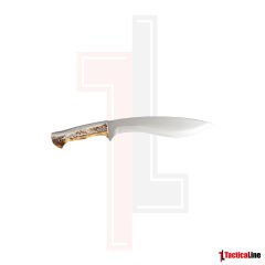 GEYİK BOYNUZU SAPLI KUKRİ BIÇAK