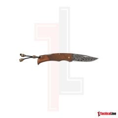 DAMASCUS AHŞAP SAPLI ÇAKI