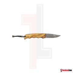 DAMASCUS AÇIK AHŞAP SAPLI ÇAKI