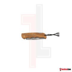 DAMASCUS AÇIK AHŞAP SAPLI ÇAKI