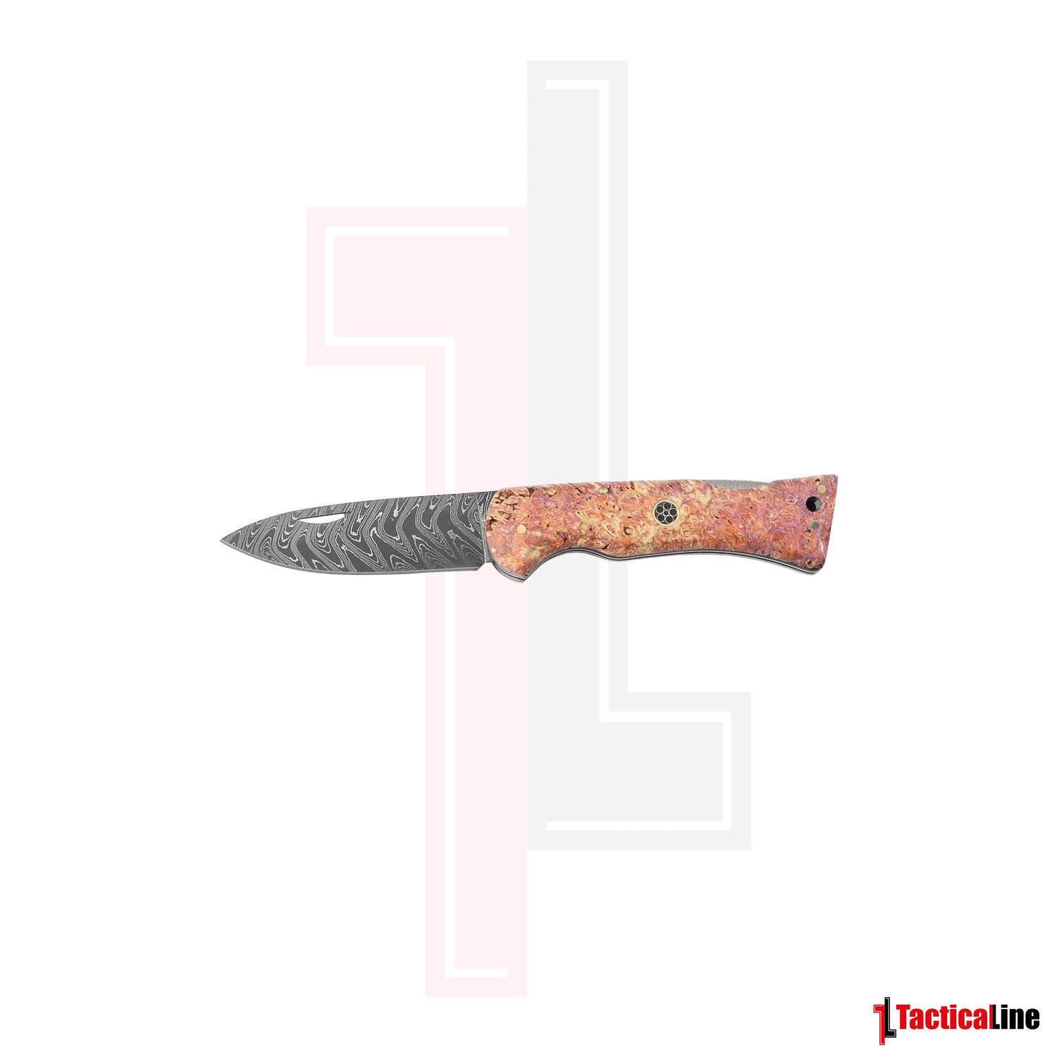 DAMASCUS PEMBE SAPLI ÇAKI