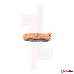 DAMASCUS TURUNCU SAPLI ÇAKI