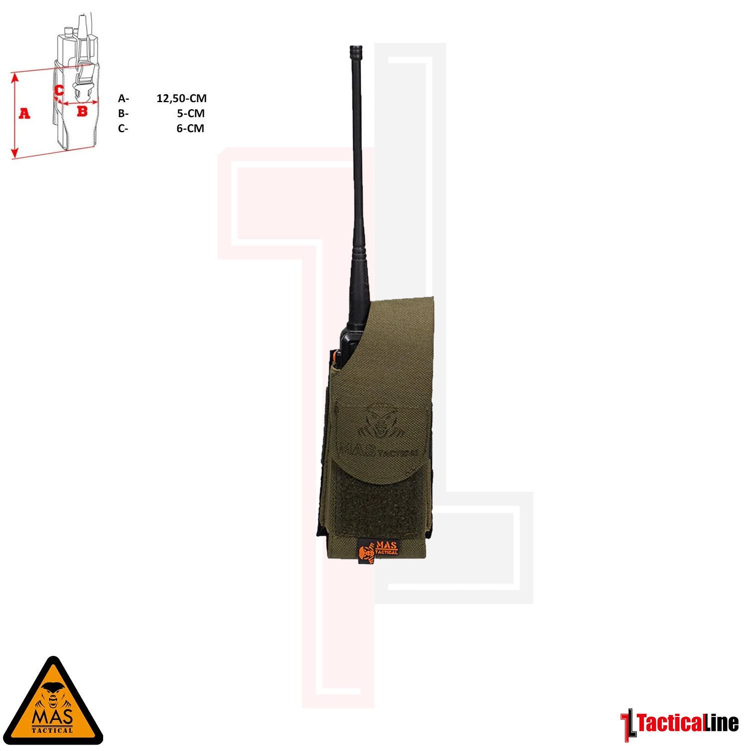 MAS TACTICAL TELSİZ KILIFI HAKİ