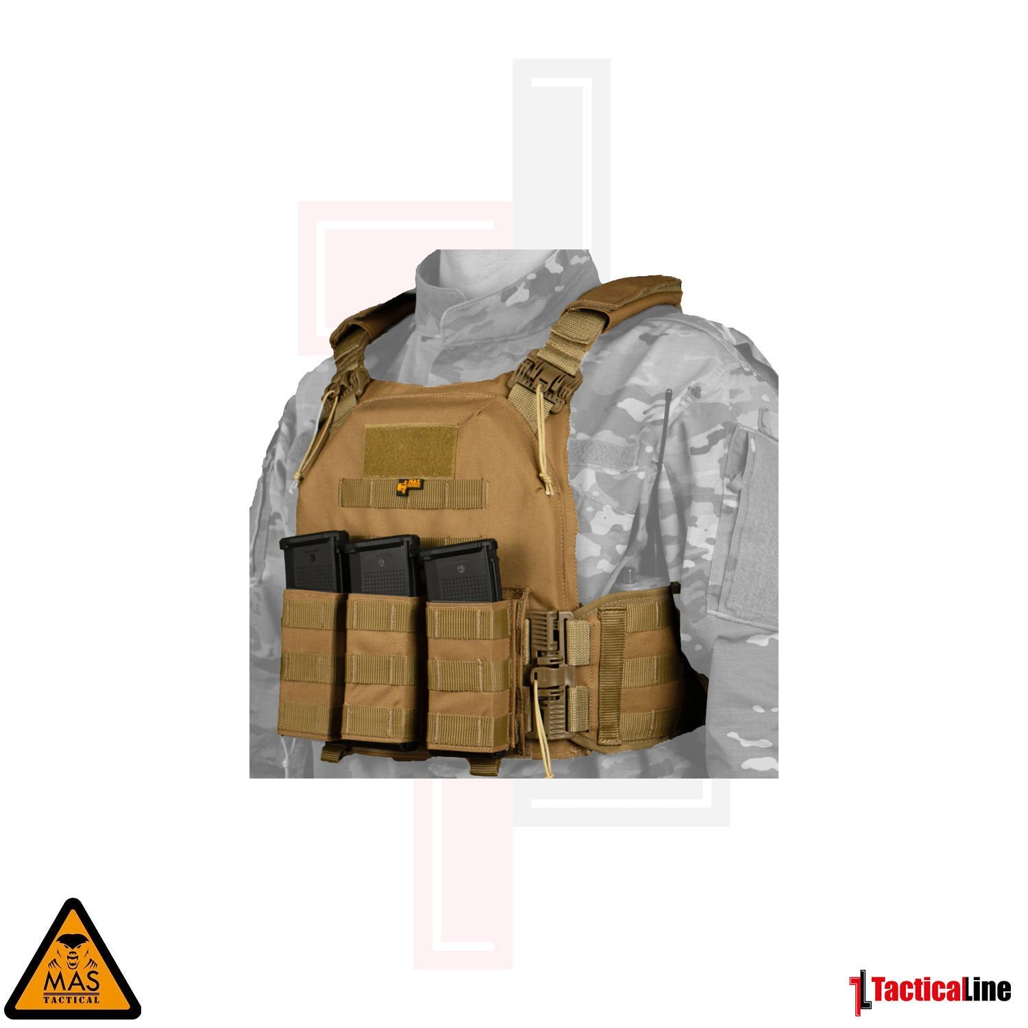 MAS TACTICAL HİBRİT PLAKA TAŞIYICI TAN GEN2