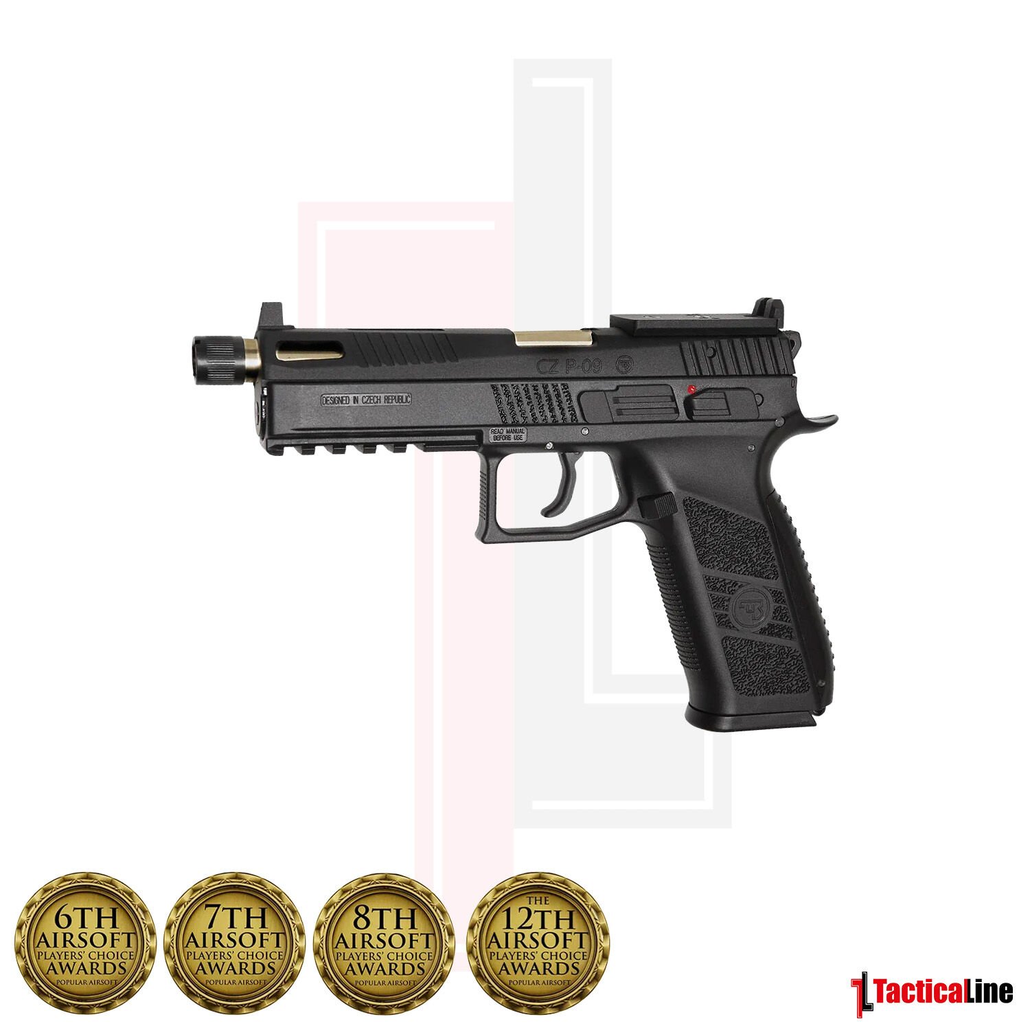 ASG CZ P09 OPTIC SİYAH BLOWBACK AIRSOFT TABANCA