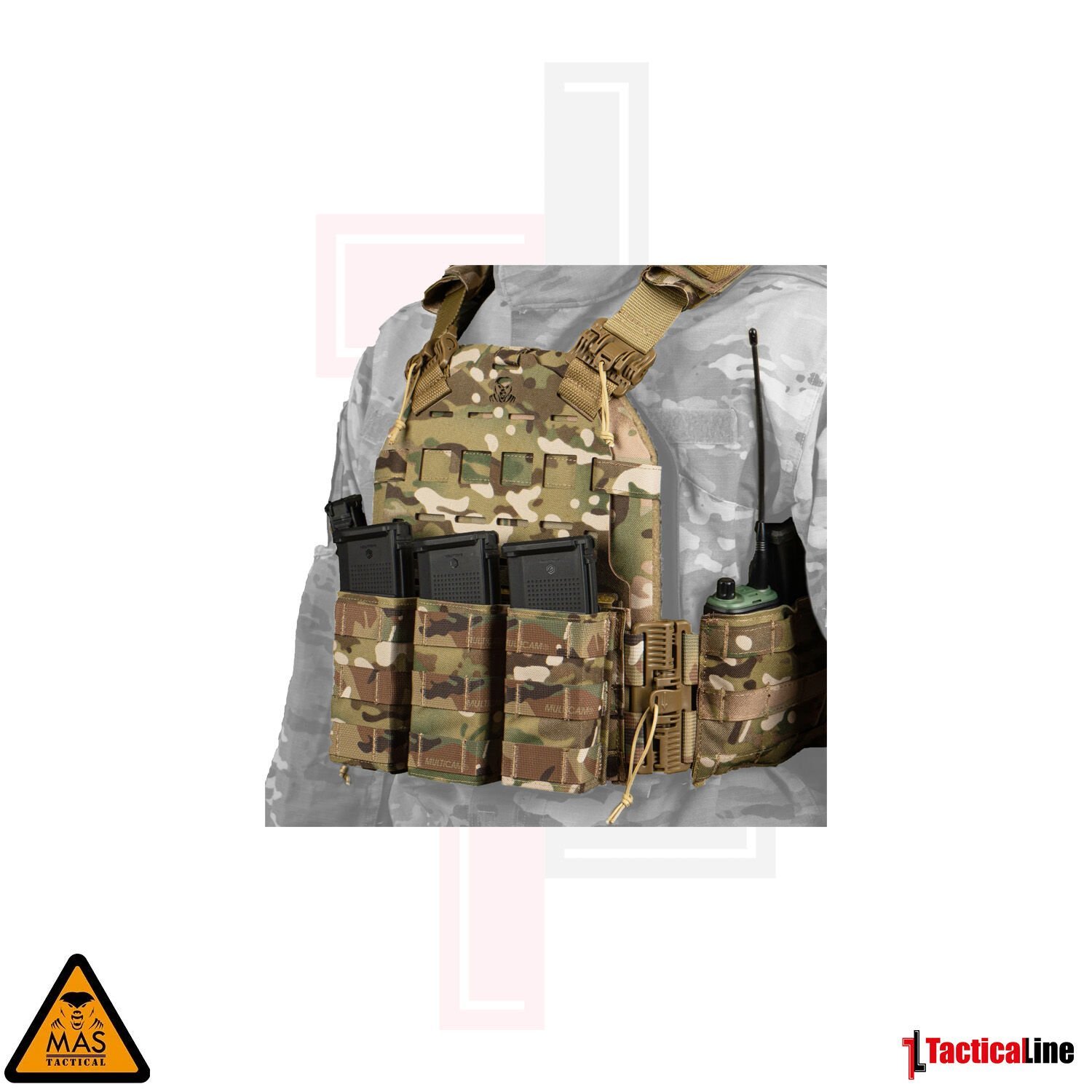 MAS TACTICAL PLAKA TAŞIYICI KYDEX 6294 MULTICAM