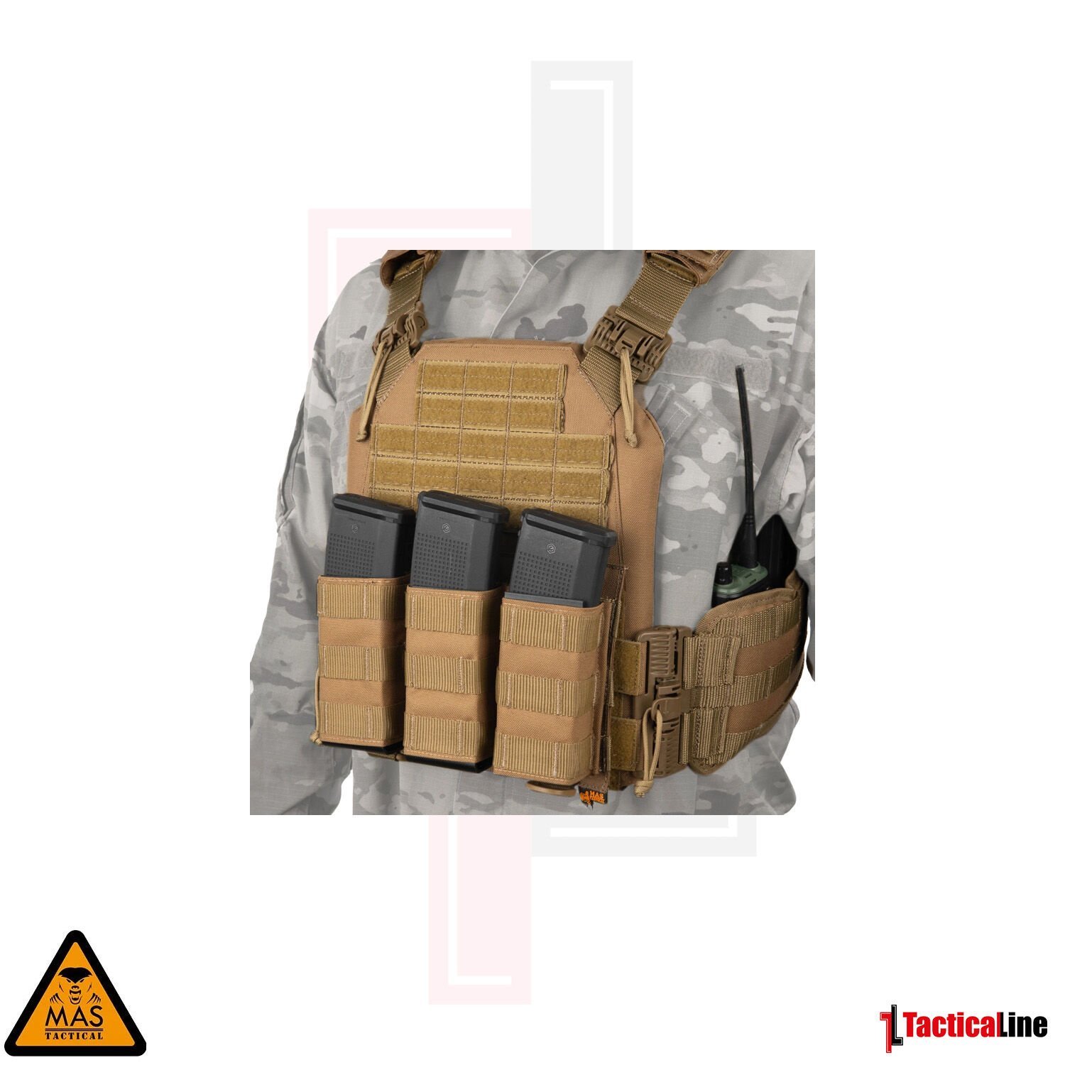 MAS TACTICAL HİBRİT PLAKA TAŞIYICI TAN