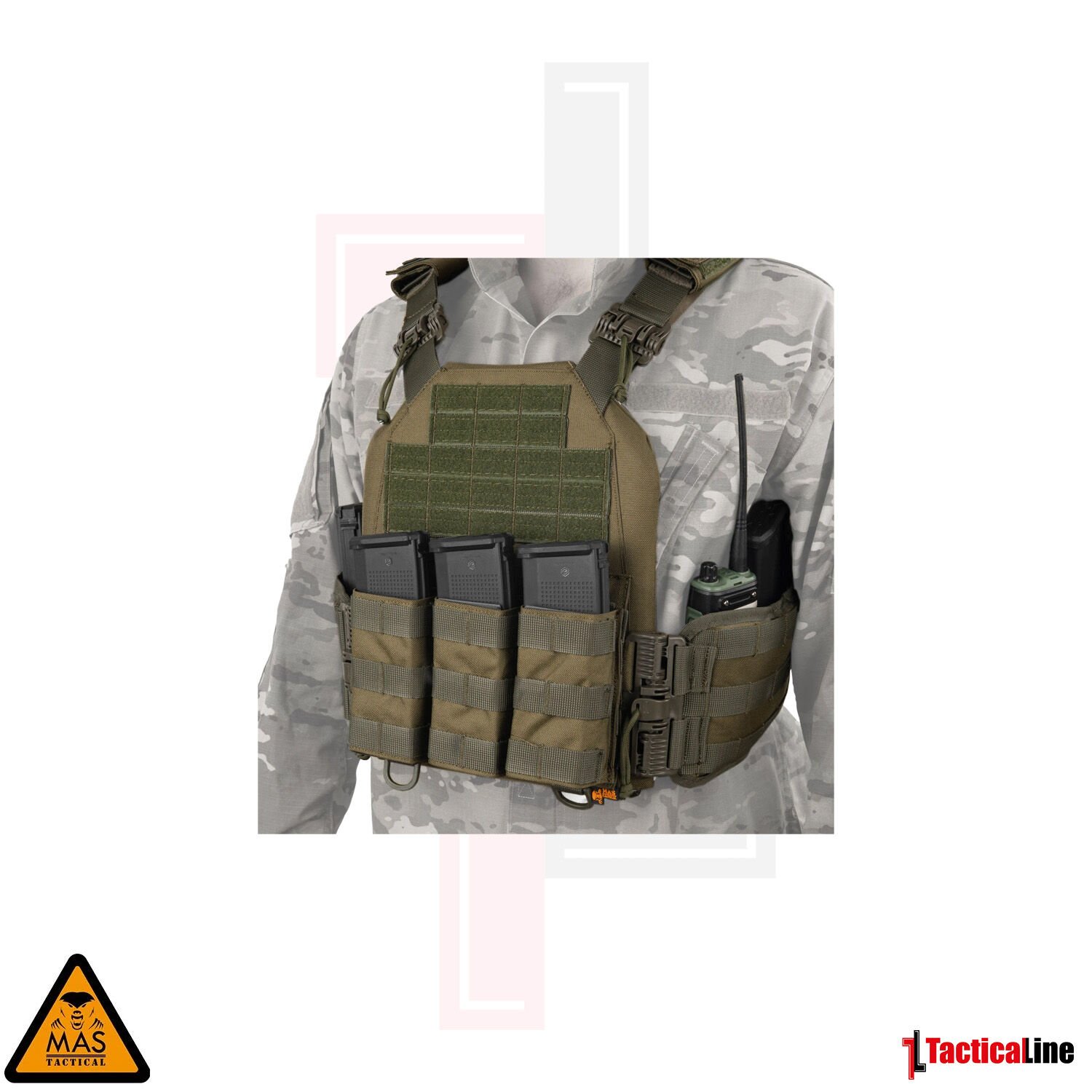 MAS TACTICAL HİBRİT PLAKA TAŞIYICI HAKİ