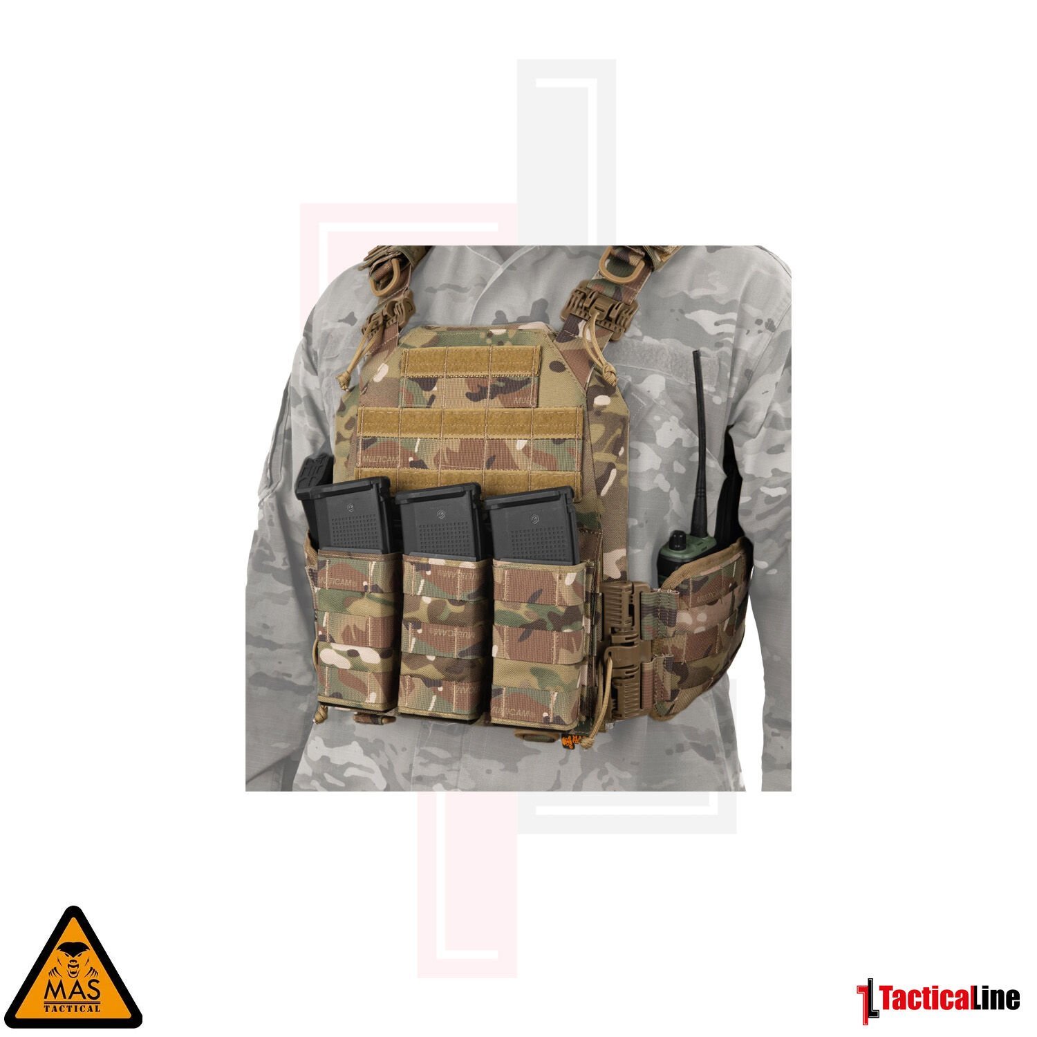 MAS TACTICAL HİBRİT PLAKA TAŞIYICI MULTICAM