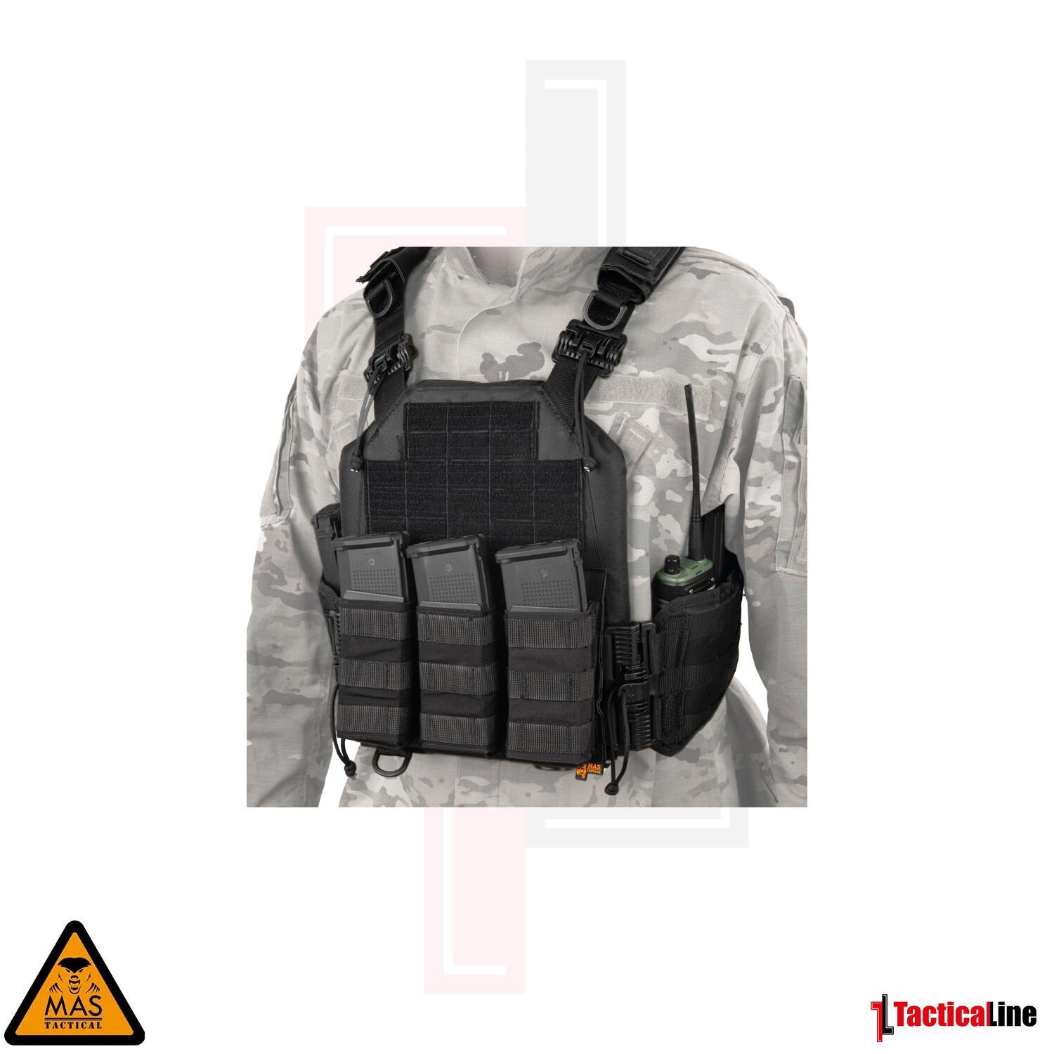 MAS TACTICAL HİBRİT PLAKA TAŞIYICI SİYAH