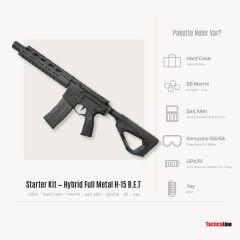ASG Hybrid Series Full Metal H-15 B.E.T SIYAH AEG Tüfek