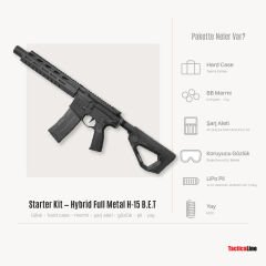 ASG Hybrid Series Full Metal H-15 B.E.T SIYAH AEG Tüfek